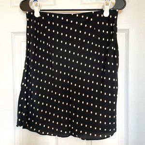 Madewell Women's Mini Slip Skirt in Polka Dot | Size 4